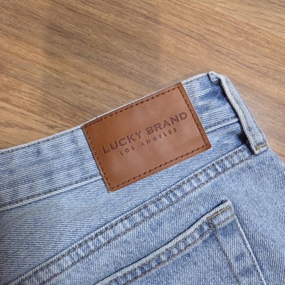 Lucky Brand Blue Distressed Jean Shorts, Size 6/28 - Picture 8 of 8